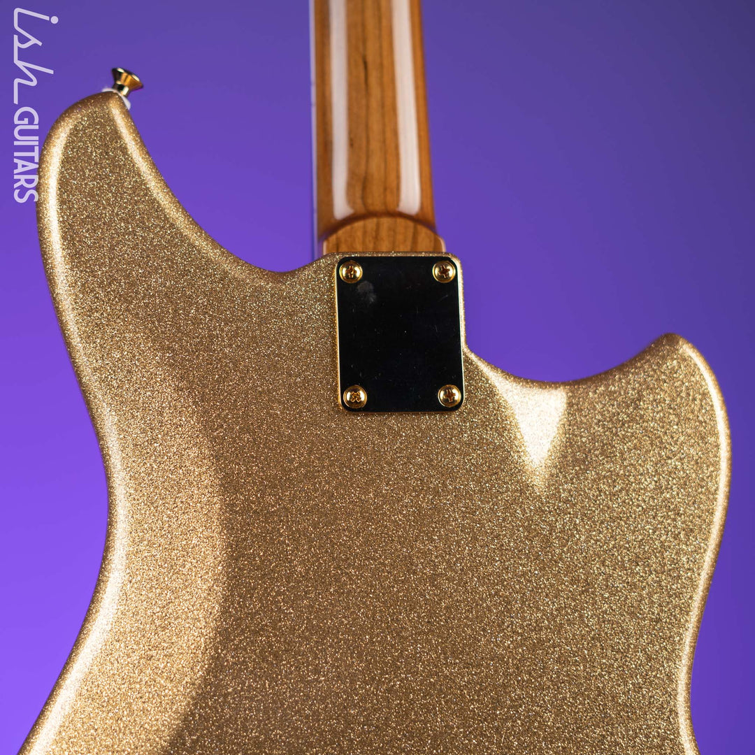 Kauer Electroliner Left-Handed Custom Guitar Sahara Gold Flake