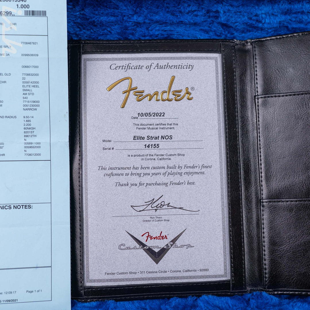 2022 Fender Elite Stratocaster NOS Custom Shop Pewter