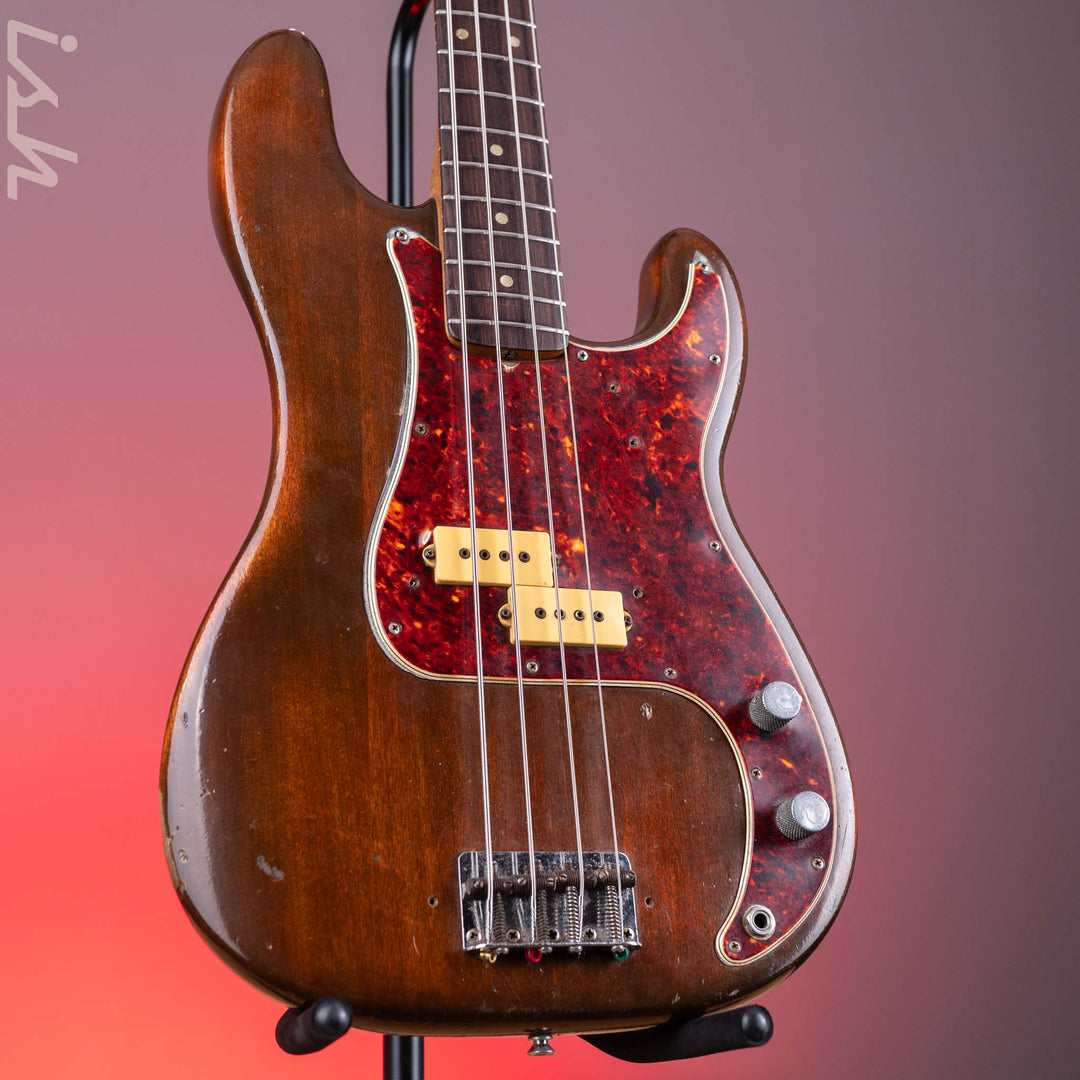 1966 Fender Precision Bass Mocha Brown – Ish Guitars