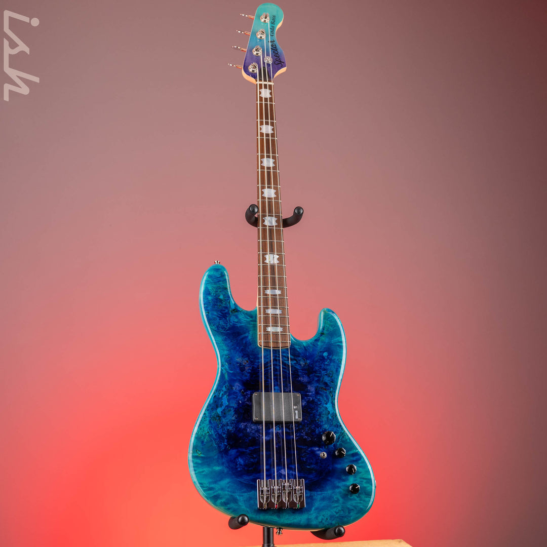 2020 Spector Coda P 4 String Bass Sims Super Quad Tsunami Blue