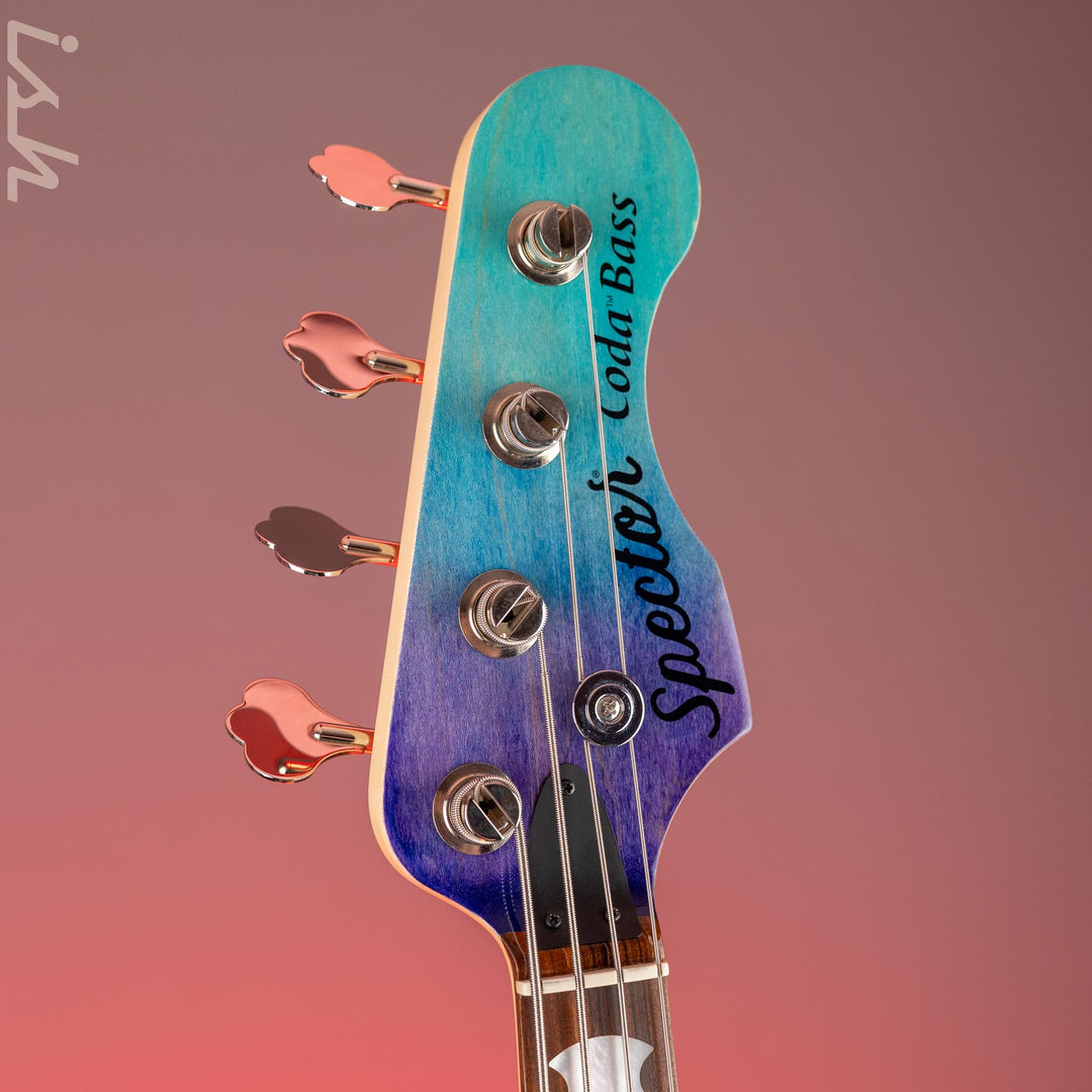 2020 Spector Coda P 4 String Bass Sims Super Quad Tsunami Blue