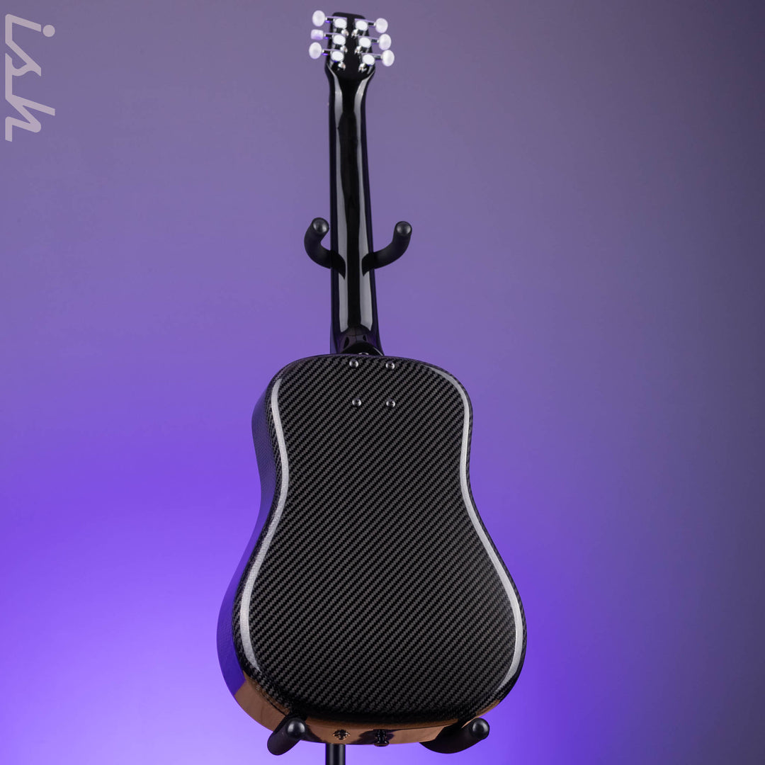 Klos Travel Hybrid Travel Guitar Black Carbon Fiber