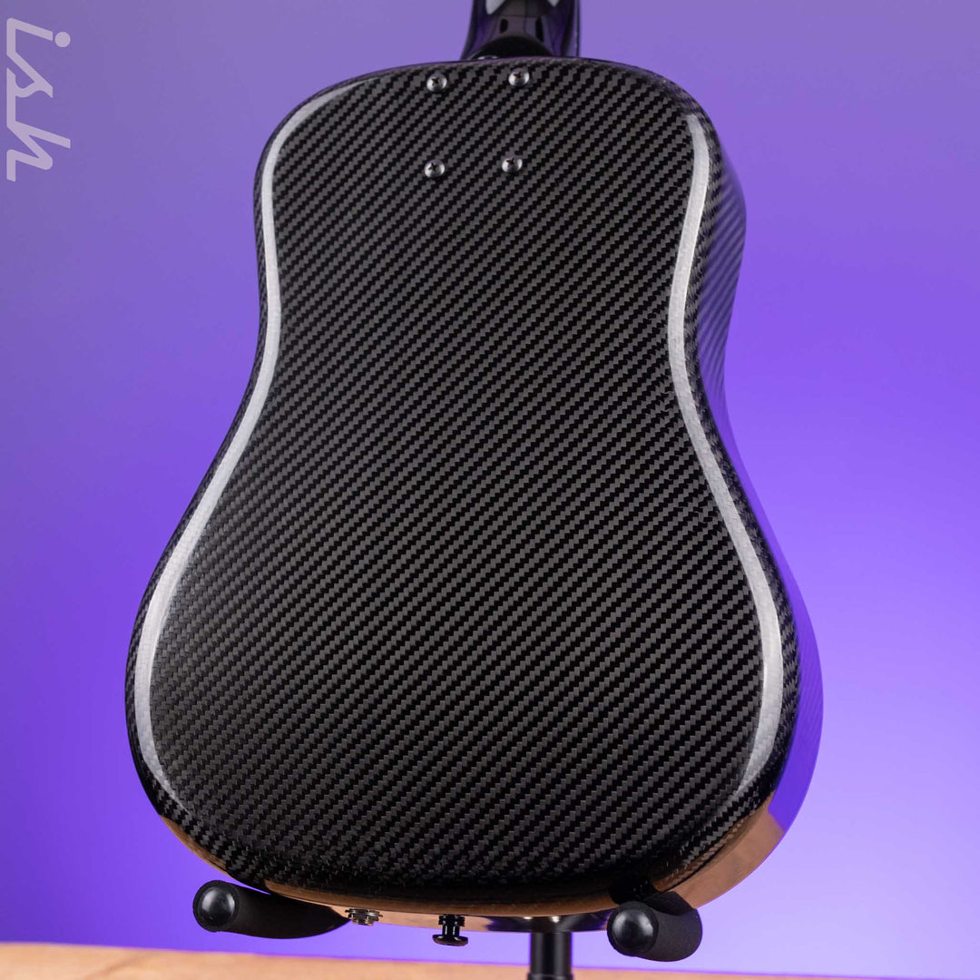 Klos Travel Hybrid Travel Guitar Black Carbon Fiber