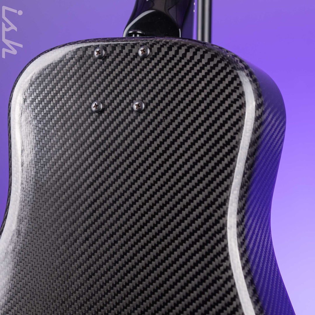 Klos Travel Hybrid Travel Guitar Black Carbon Fiber
