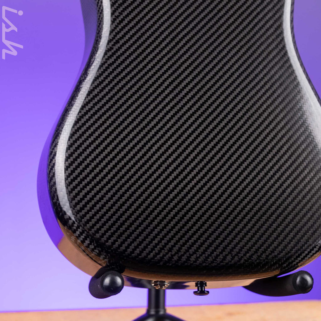 Klos Travel Hybrid Travel Guitar Black Carbon Fiber