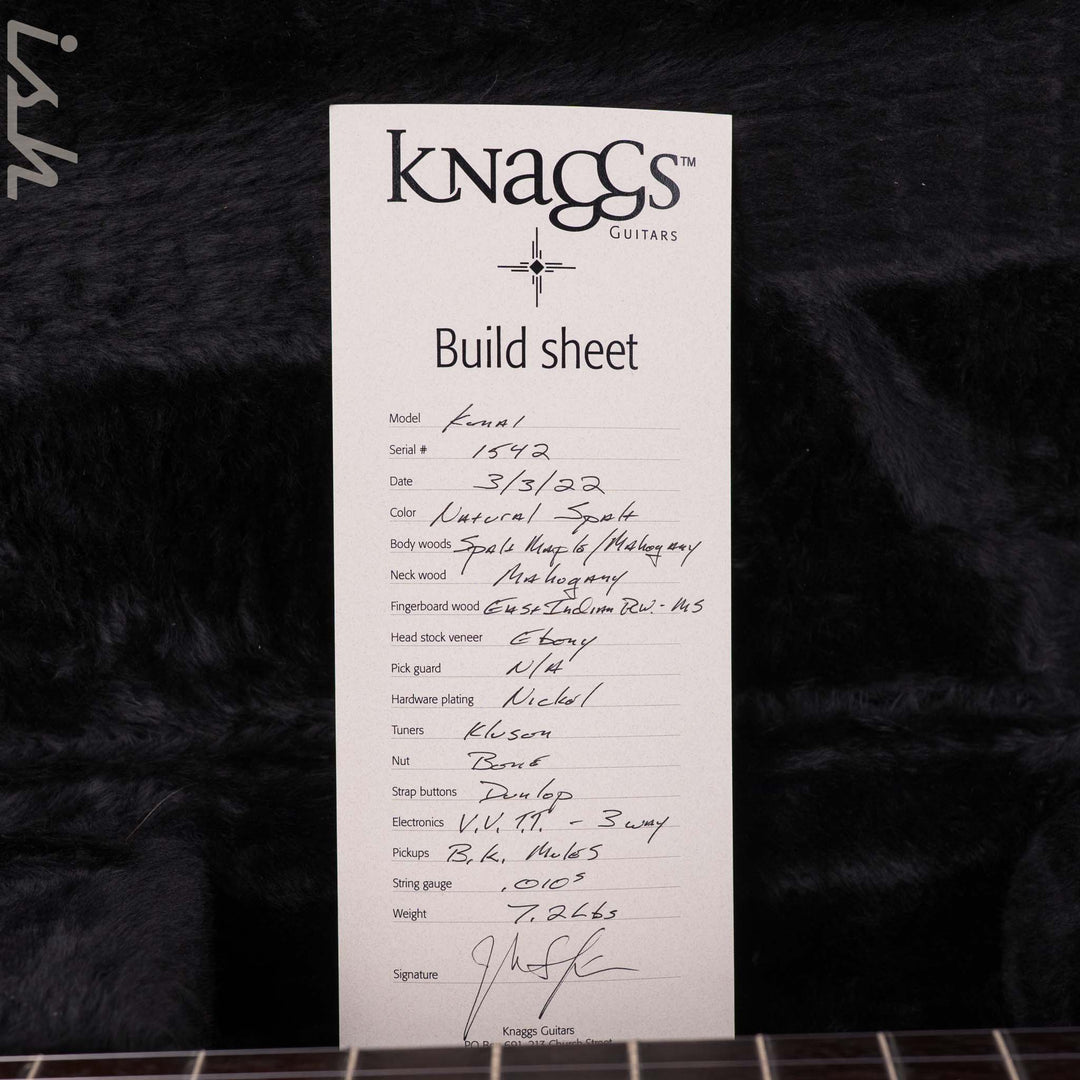 2022 Knaggs Kenai Influence Natural Spalt