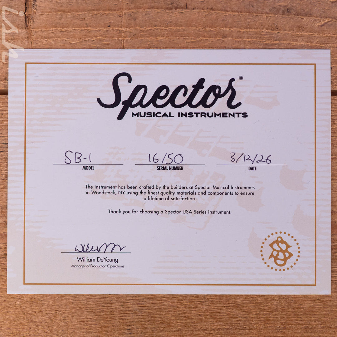 Spector USA SB-1 Reissue Limited Edition Rainbow Alder