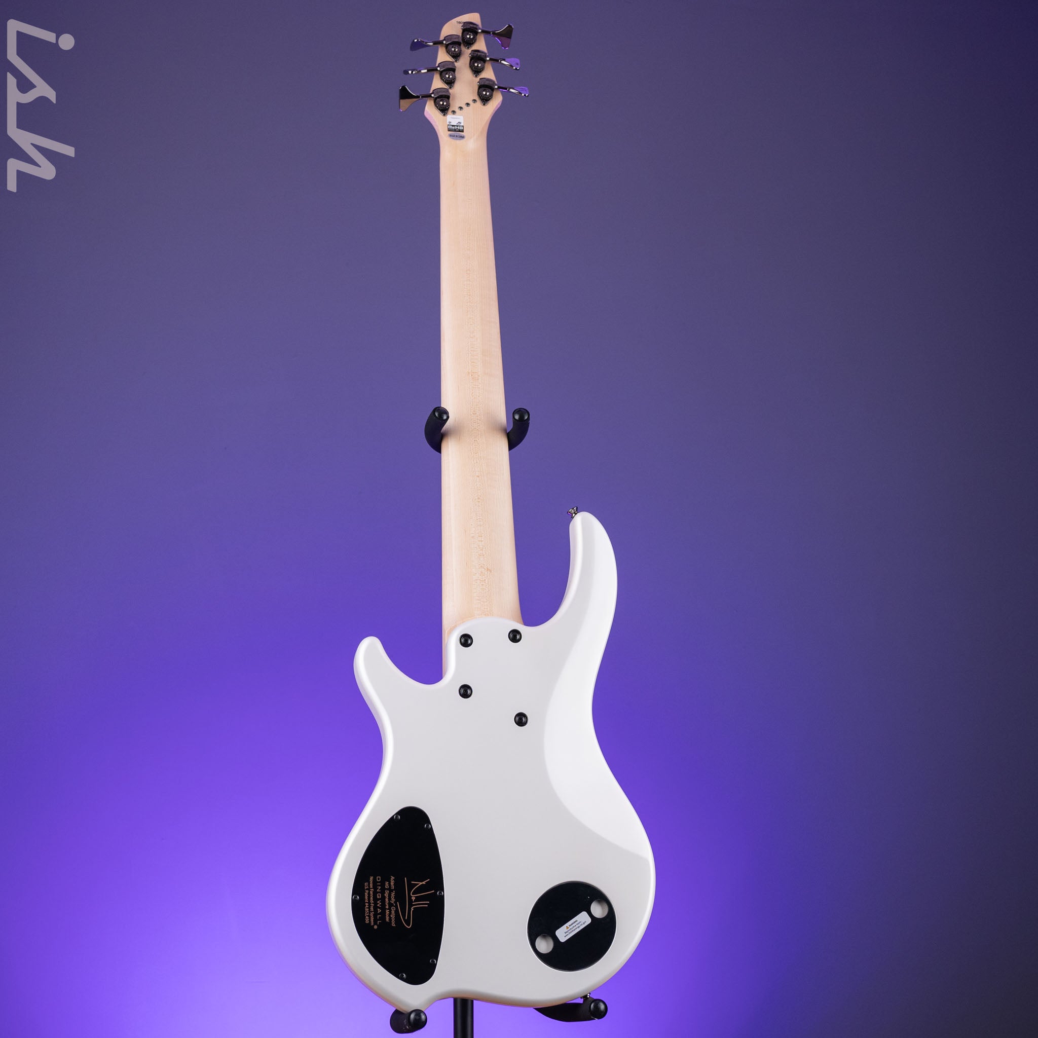 Dingwall NG-3 6-String Bass Matte Ducati Pearl White – Ish Guitars