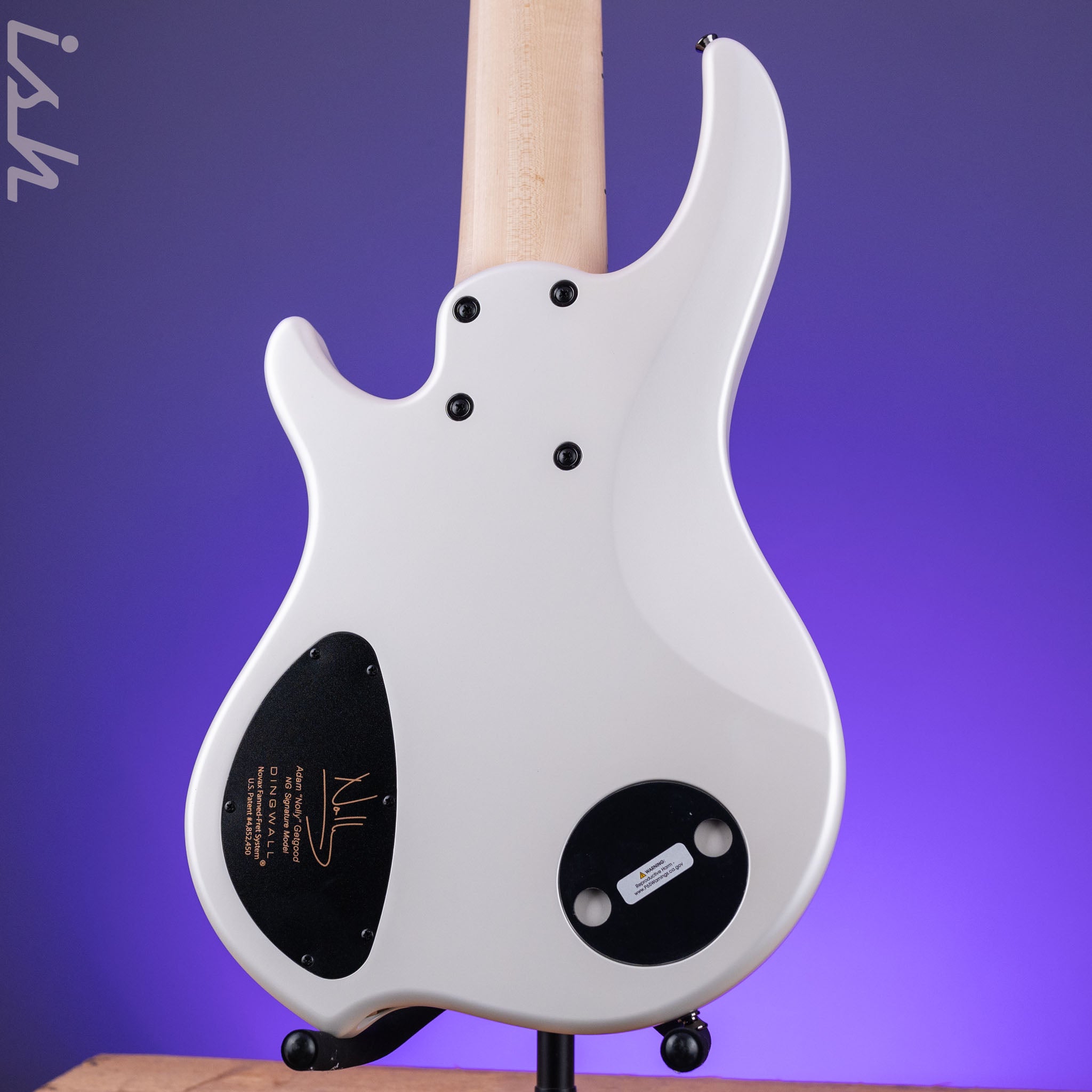 Dingwall NG-3 6-String Bass Matte Ducati Pearl White – Ish Guitars