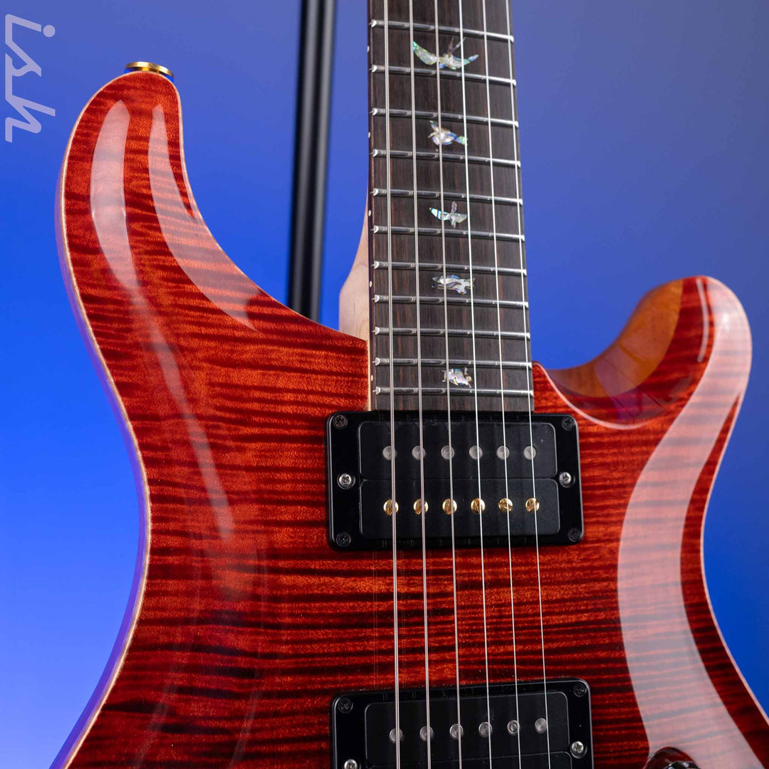 2016 PRS Wood Library Custom 24-08 10-Top Grey Black to Fire Red Fade