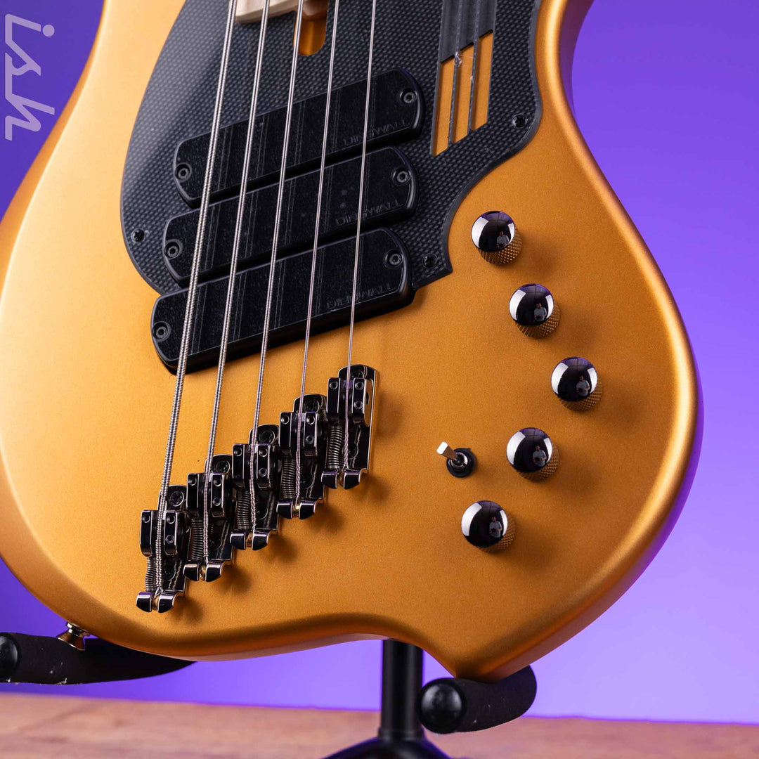Dingwall NG-3 5-String Bass Guitar Matte Gold Metallic