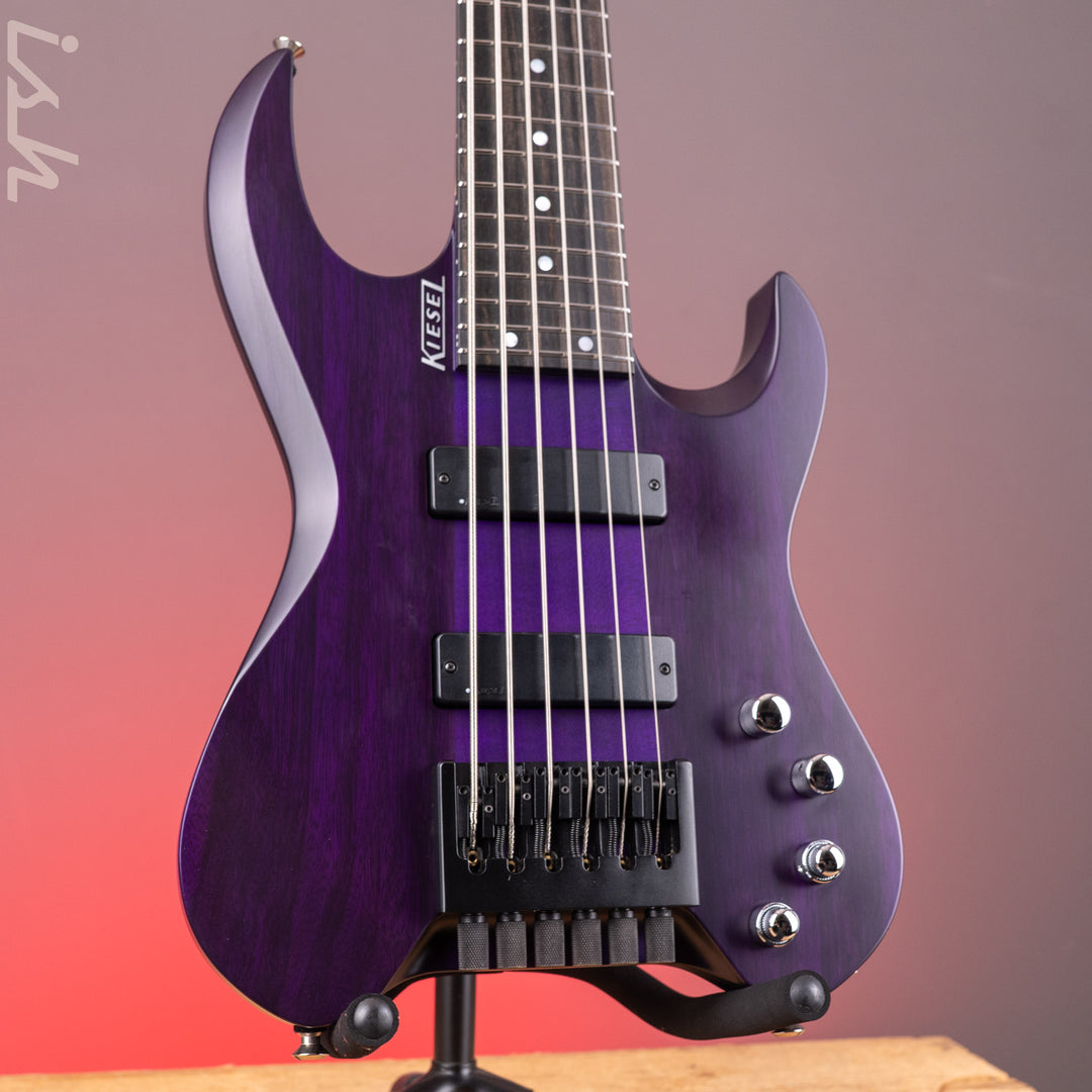 2015 Kiesel Vader 6-String Short Scale Bass Purple
