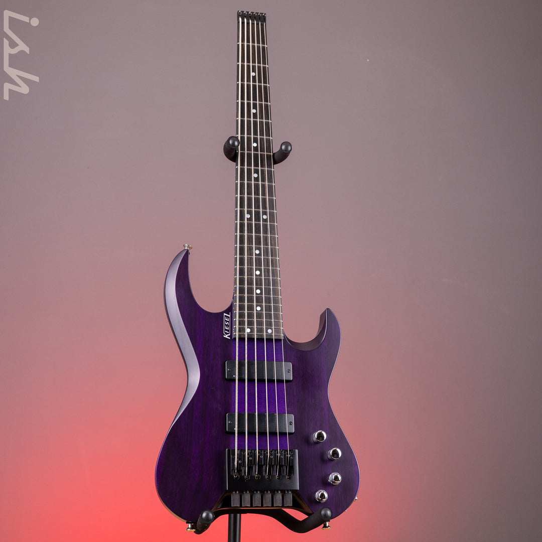 2015 Kiesel Vader 6-String Short Scale Bass Purple