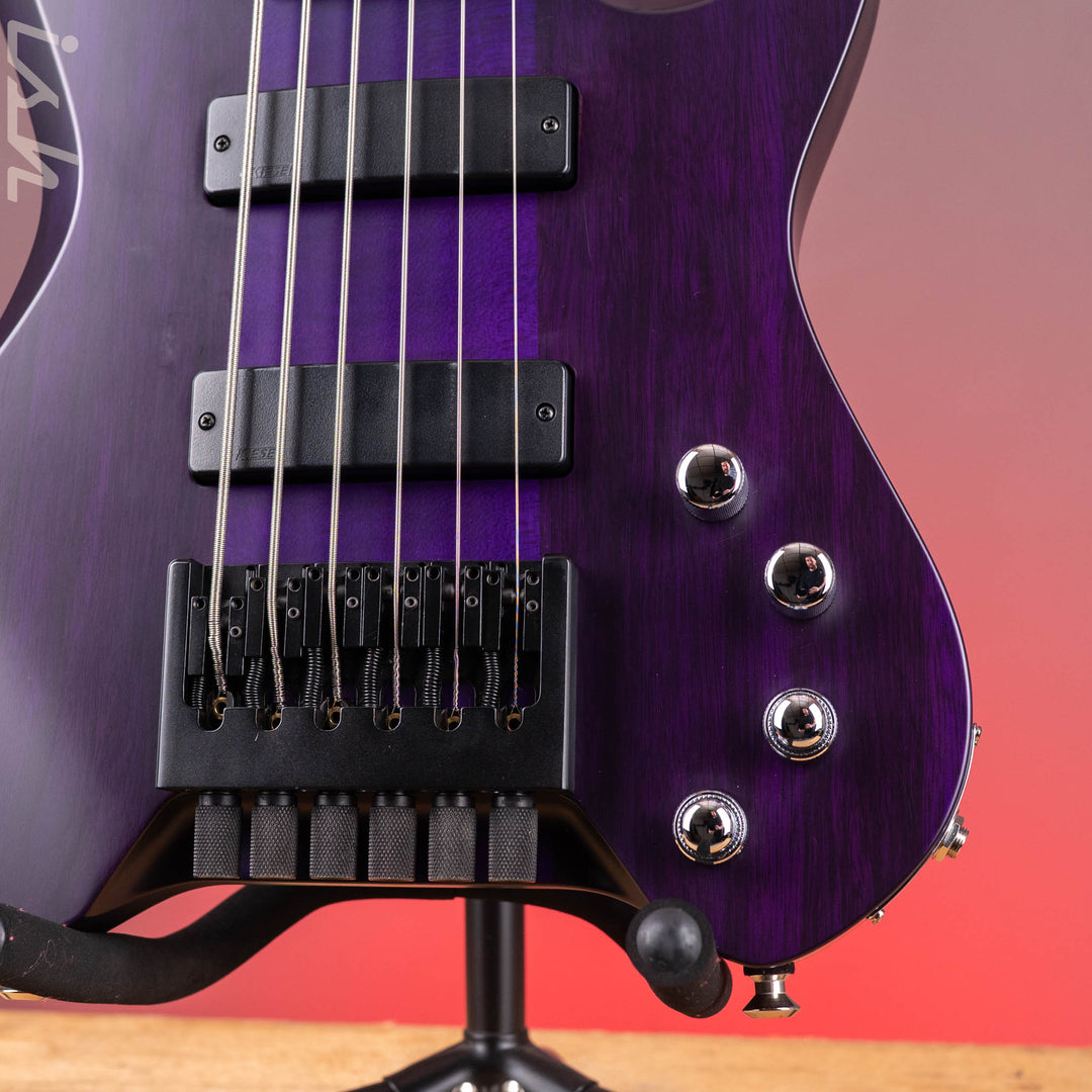 2015 Kiesel Vader 6-String Short Scale Bass Purple
