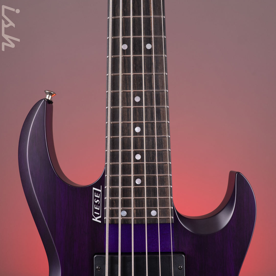 2015 Kiesel Vader 6-String Short Scale Bass Purple