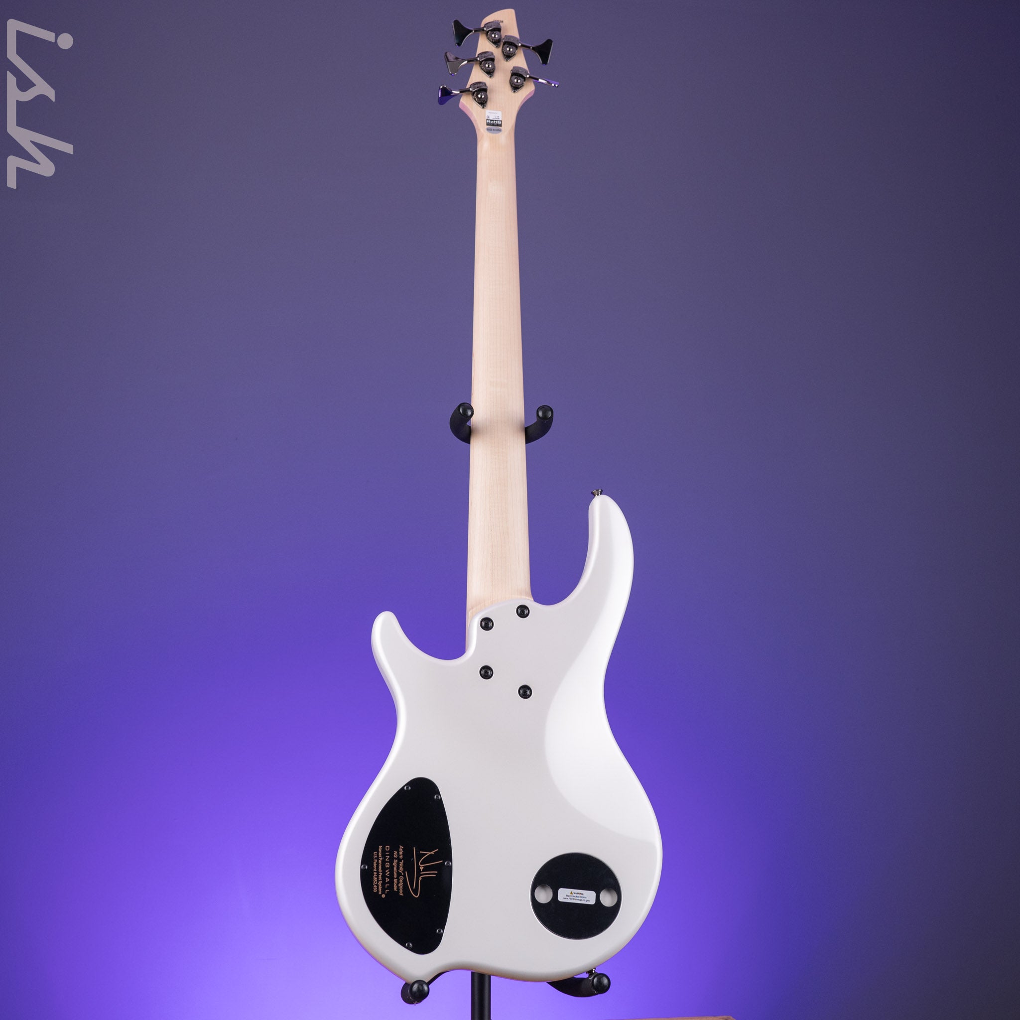 Dingwall NG-3 5-String Bass Matte Ducati Pearl White B-Stock – Ish