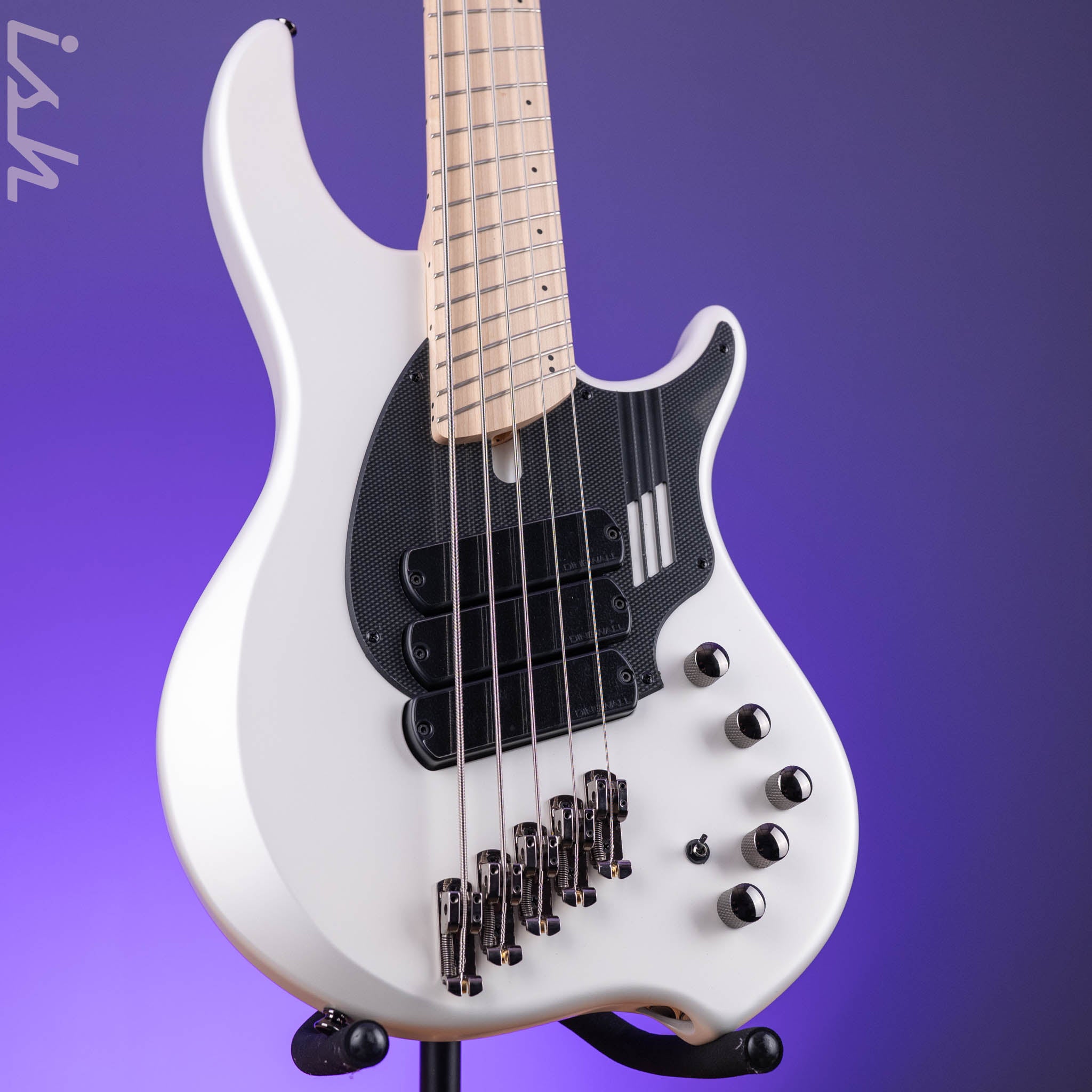 Dingwall NG-3 5-String Bass Matte Ducati Pearl White – Ish Guitars
