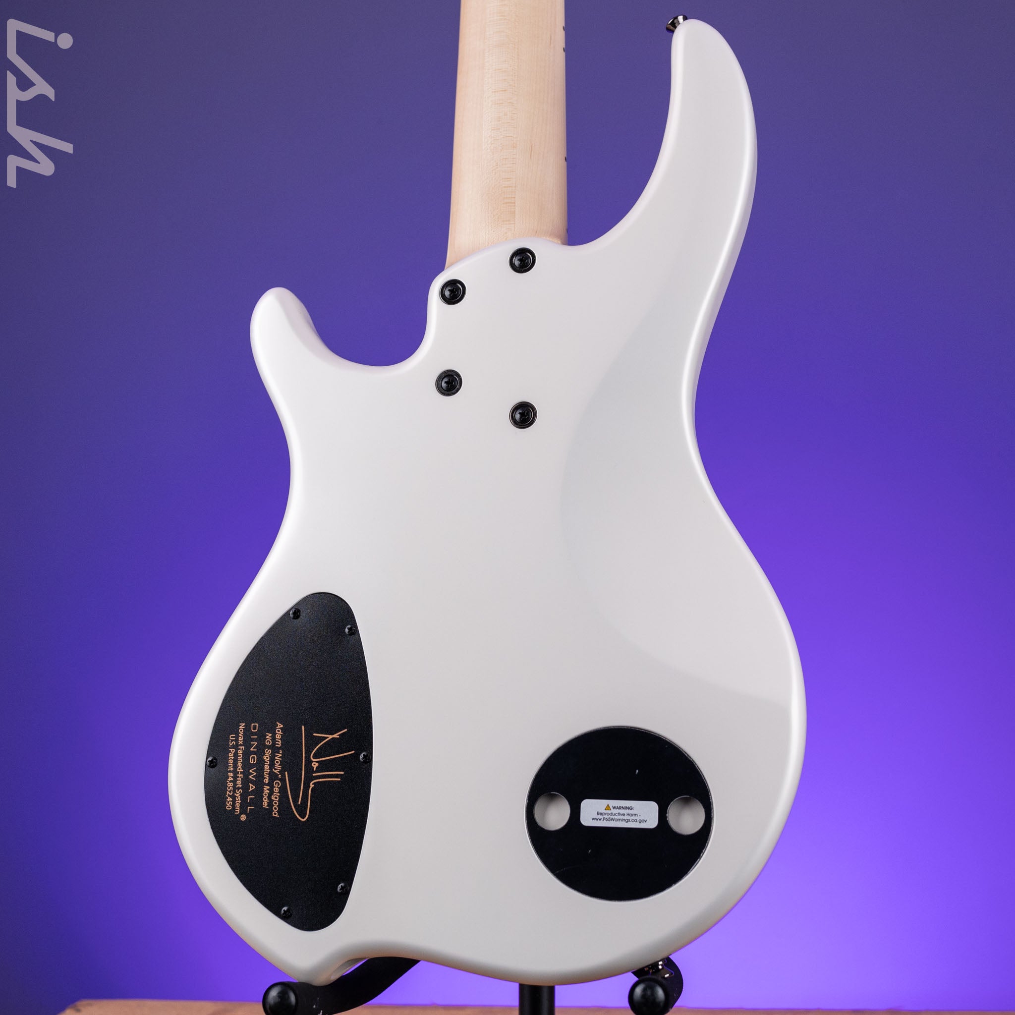 Dingwall NG-3 5-String Bass Matte Ducati Pearl White – Ish Guitars