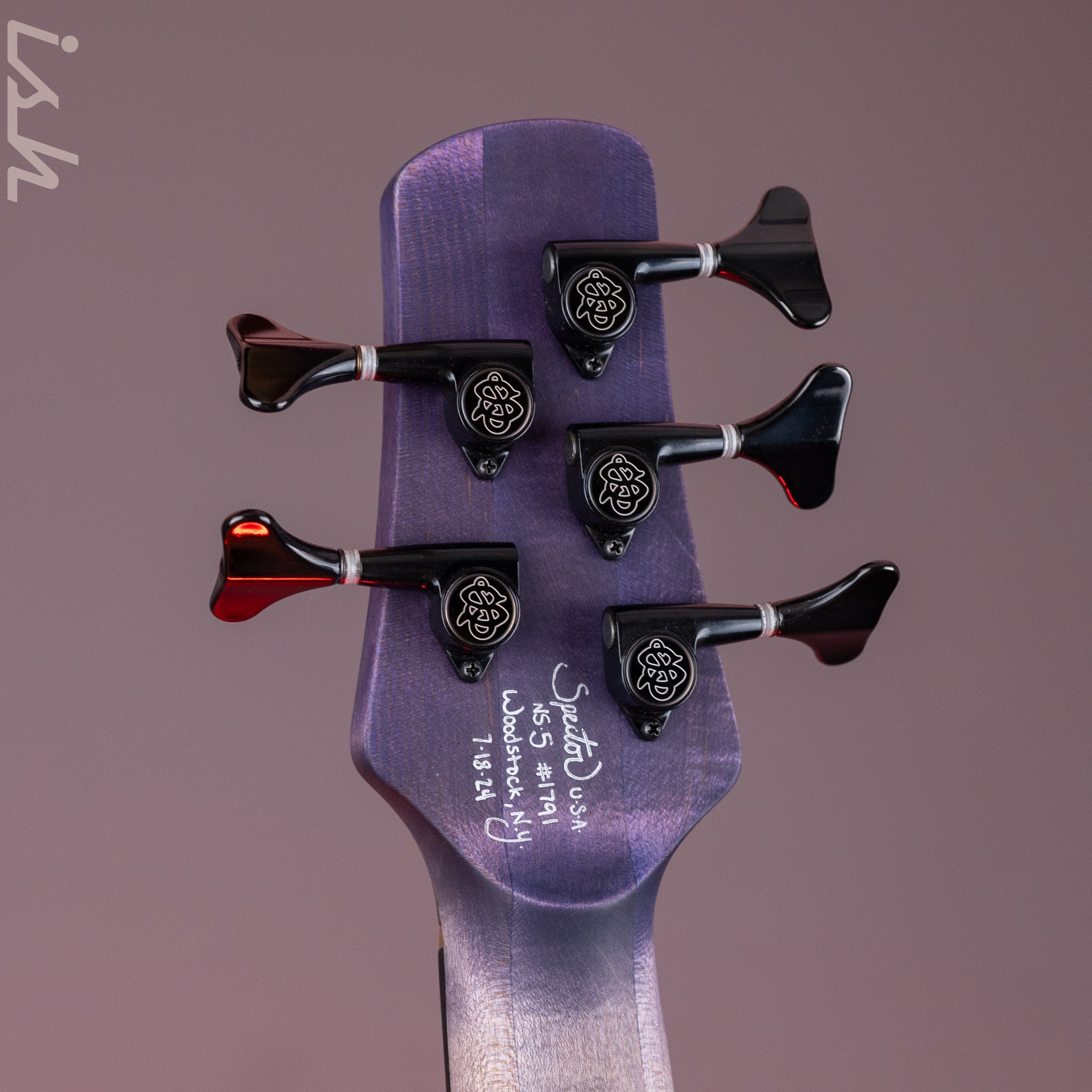 Spector USA NS-5 5-String Bass Black Hole Custom Finish – Ish Guitars