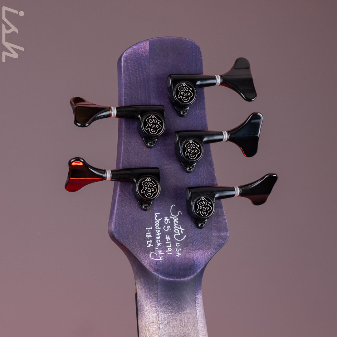 Spector USA NS-5 5-String Bass Black Hole Custom Finish