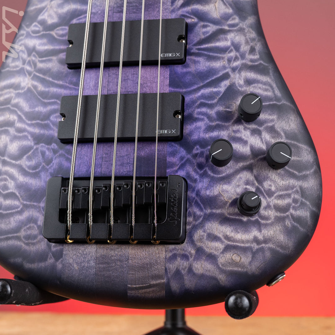Spector USA NS-5 5-String Bass Black Hole Custom Finish