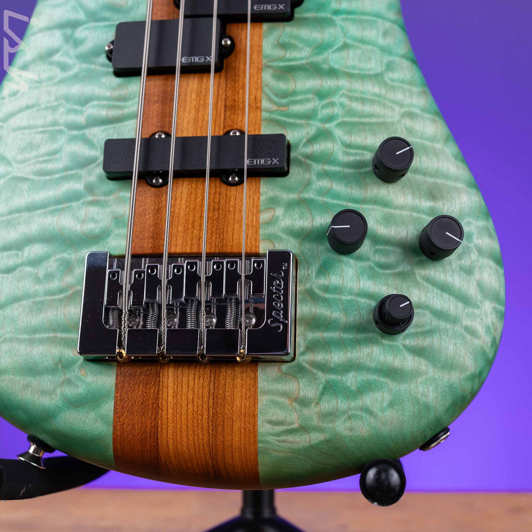 Spector USA NS-2 4-String Walnut Body Turquoise Tide