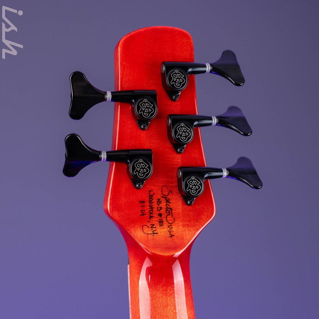 Spector USA NS-5 5-String Bass Inferno Red Custom Finish