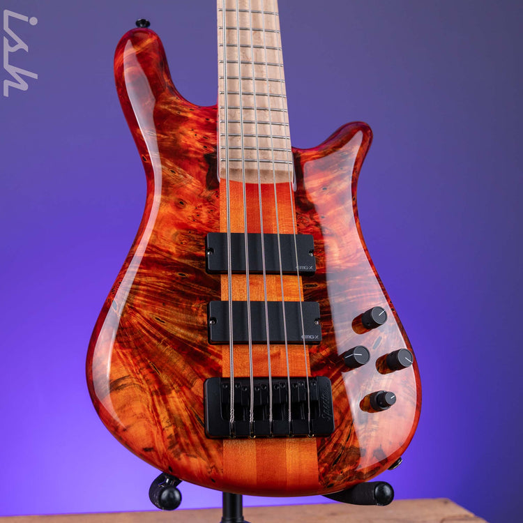 Spector USA NS-5 5-String Bass Inferno Red Custom Finish – Ish Guitars