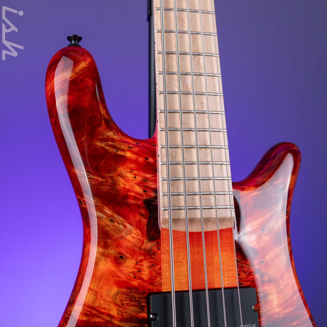 Spector USA NS-5 5-String Bass Inferno Red Custom Finish