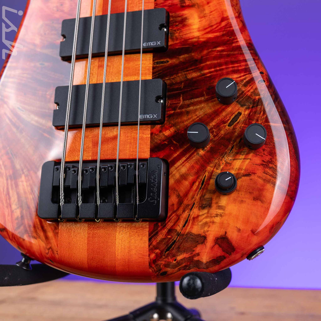Spector USA NS-5 5-String Bass Inferno Red Custom Finish