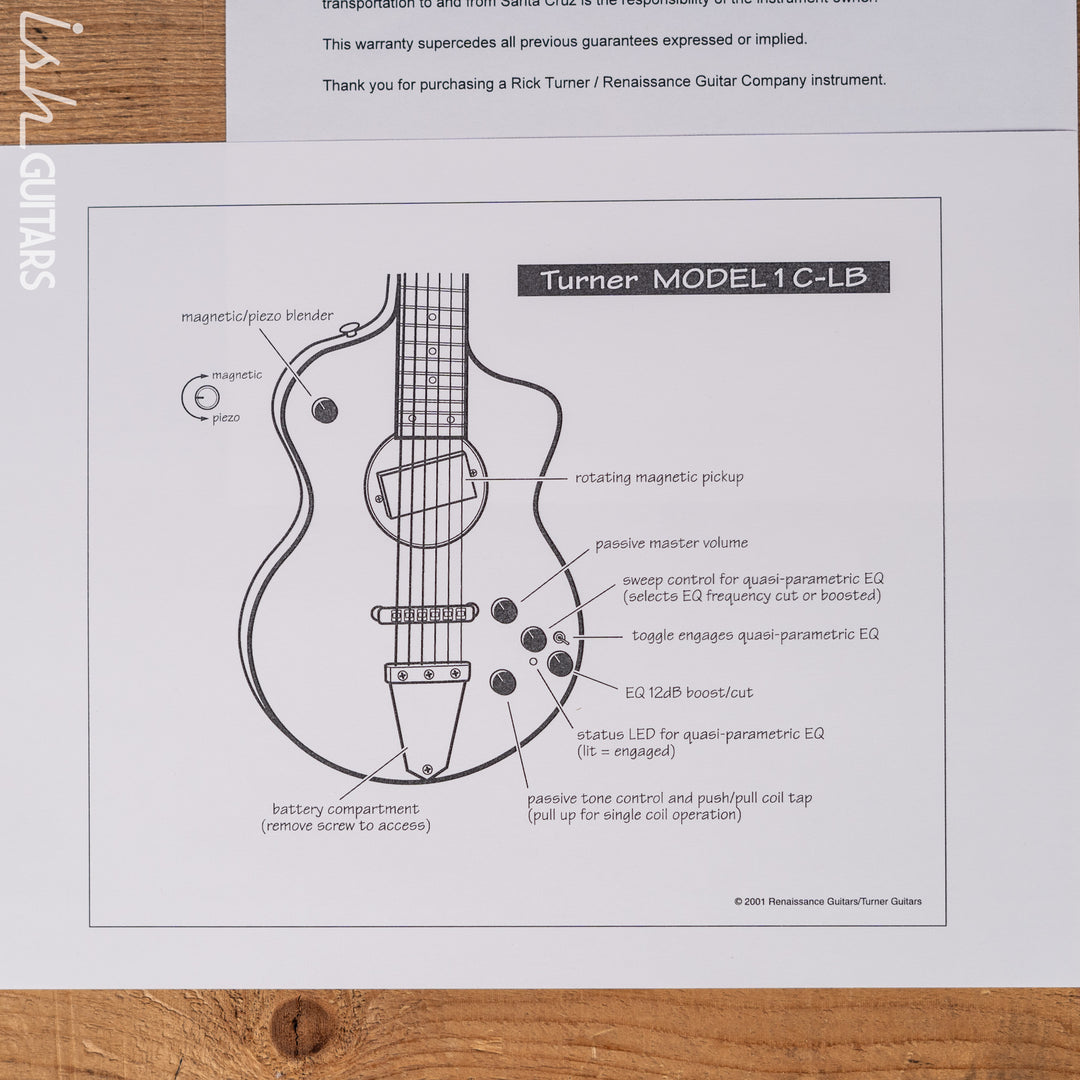 2019 Rick Turner 40th Anniversary Signed by Lindsey Buckingham