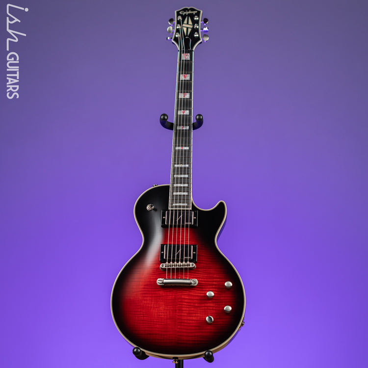 2021 Epiphone Les Paul Prophecy Red Tiger Aged Gloss – Ish Guitars