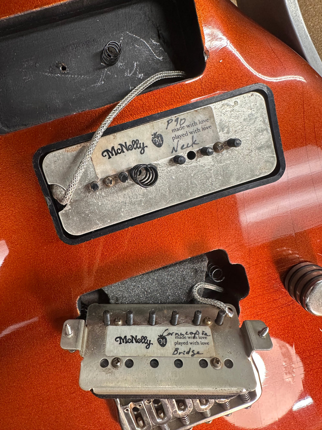 2015 Dean Gordon Mirus Candy Orange Full Carve