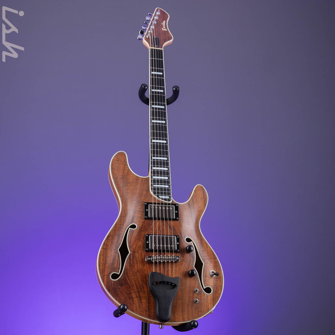 Bruton Universal Electric Archtop Guitar Natural