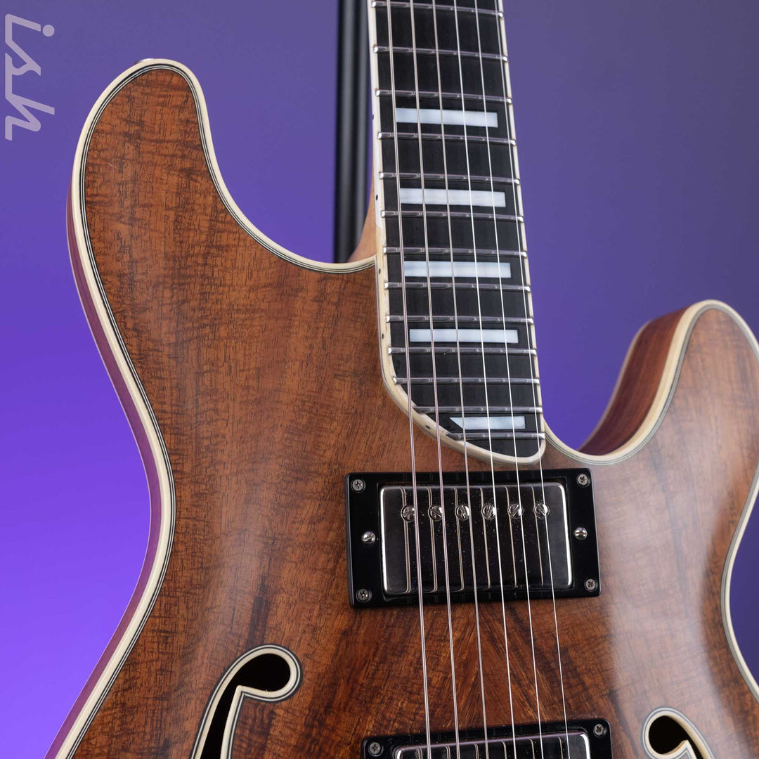 Bruton Universal Electric Archtop Guitar Natural