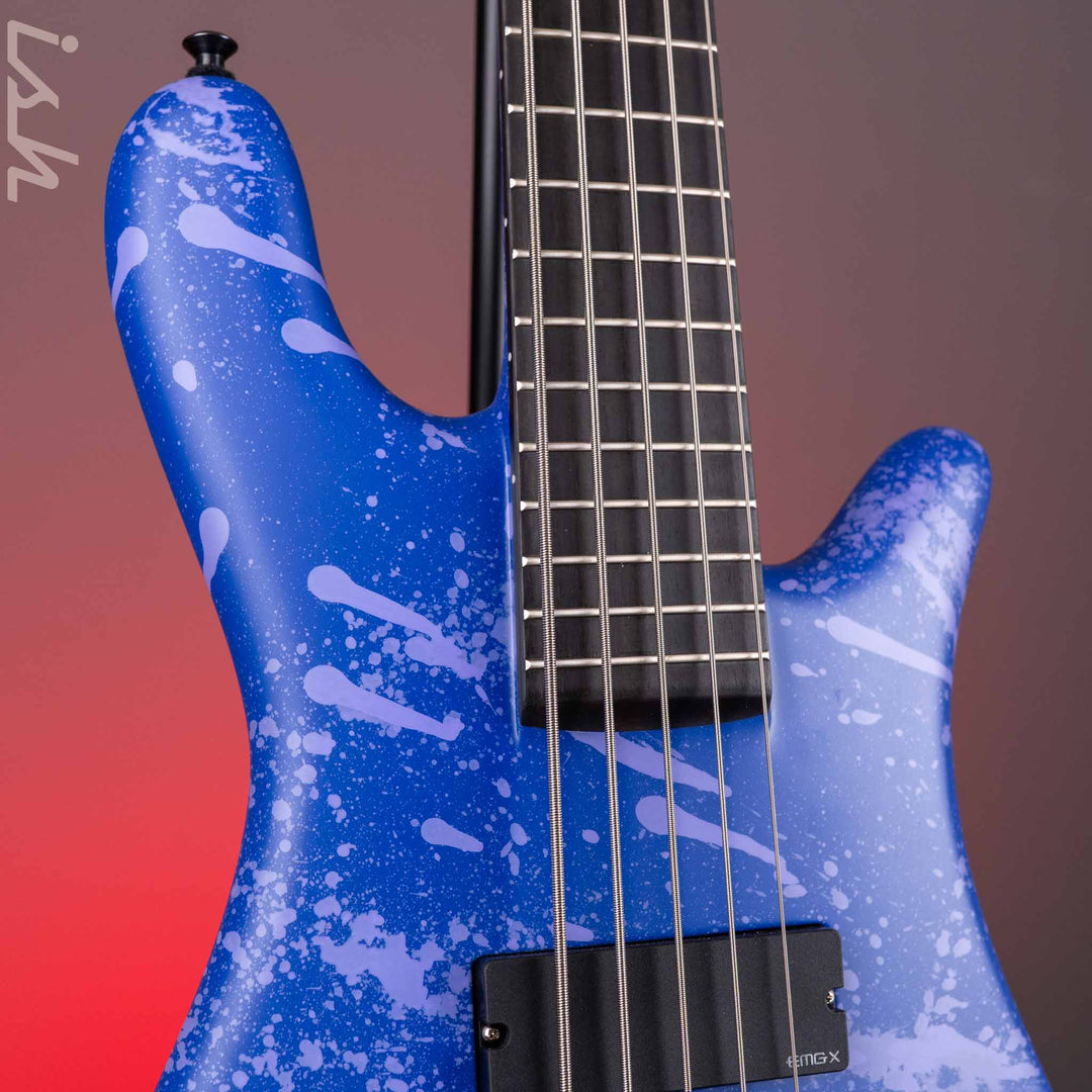Spector USA NS-5 Matte Purple w/ Pink Drip