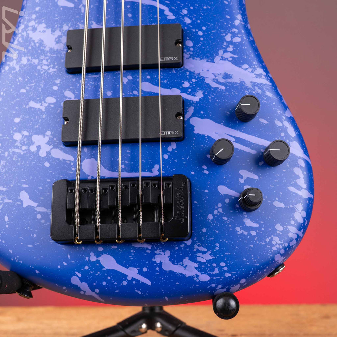 Spector USA NS-5 Matte Purple w/ Pink Drip