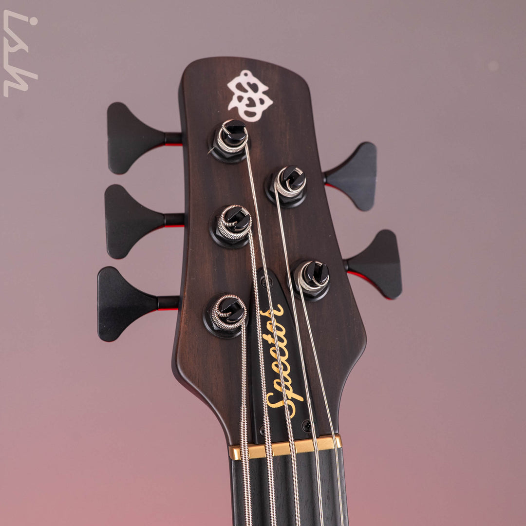 Spector USA NS-5 Matte Black with Blue and White Dots/Drips
