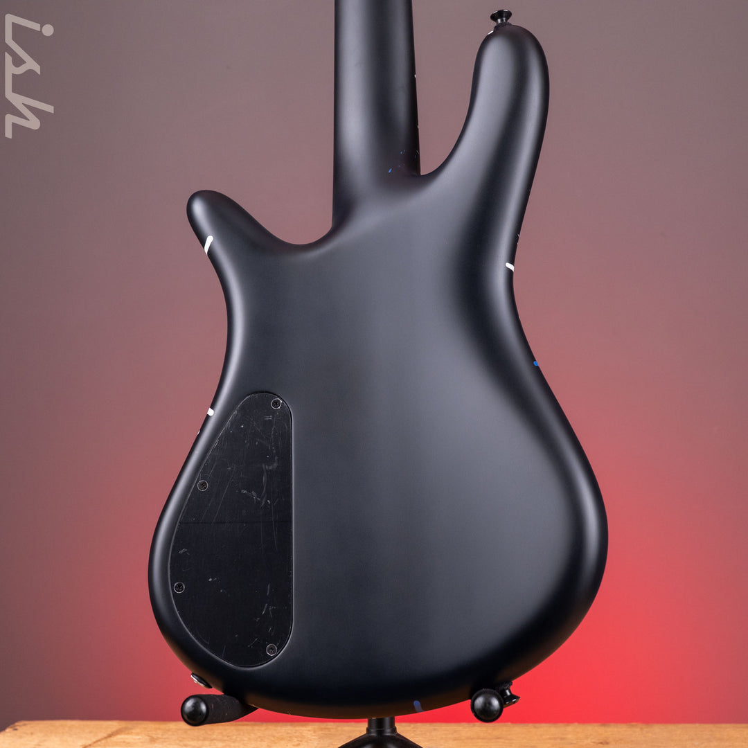 Spector USA NS-5 Matte Black with Blue and White Dots/Drips
