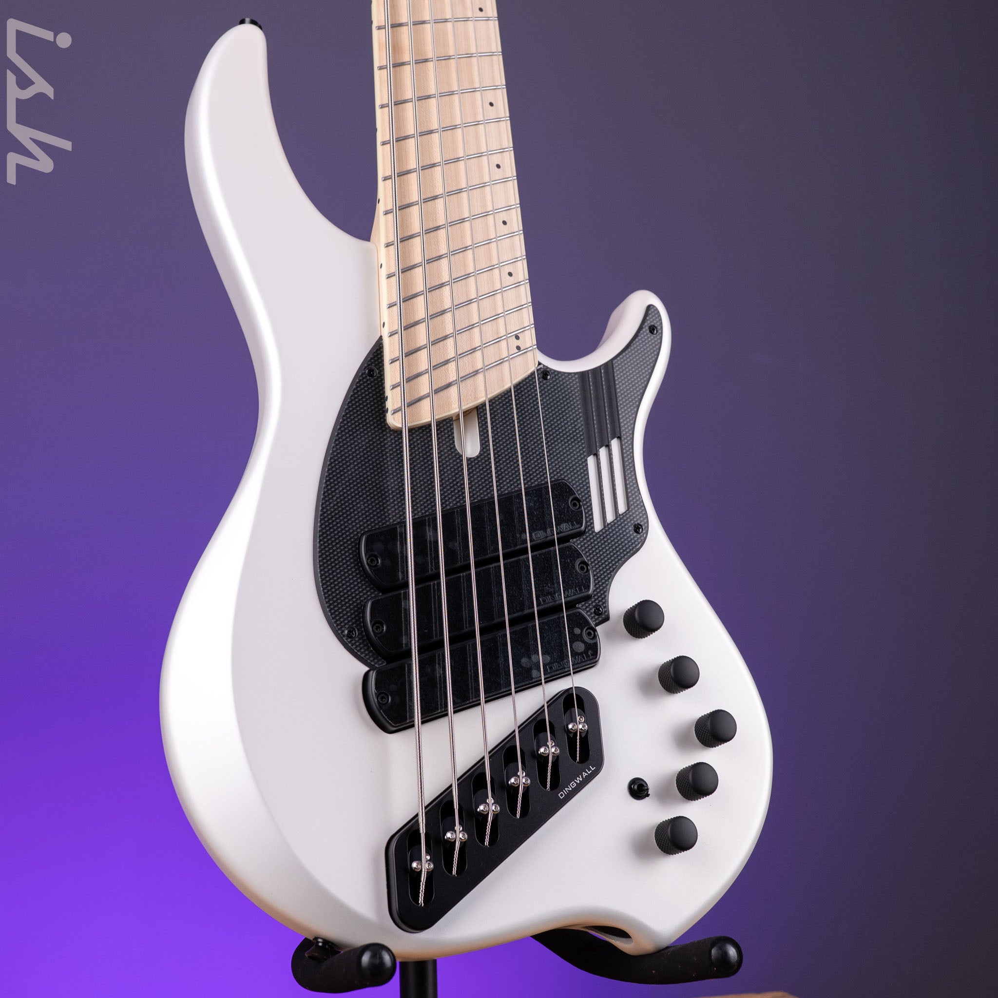 Dingwall NG-3 6-String Bass Matte Ducati Pearl White – Ish Guitars