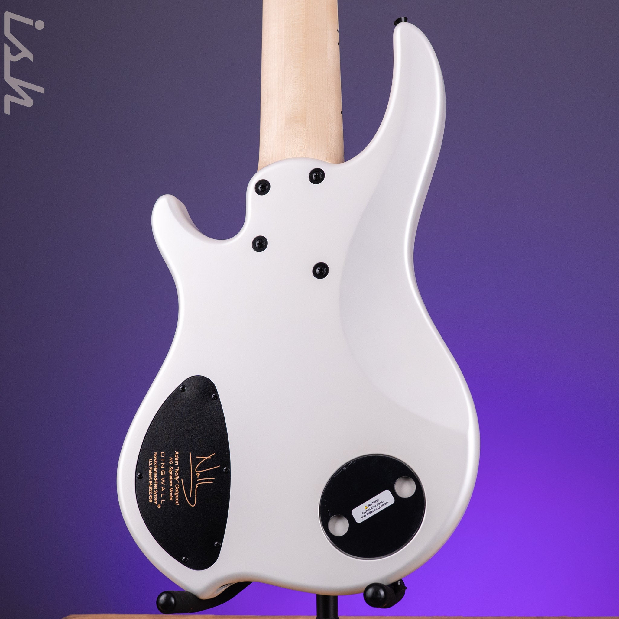Dingwall NG-3 6-String Bass Matte Ducati Pearl White – Ish Guitars