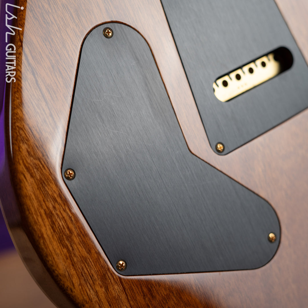 2021 PRS Wood Library DGT Figured Maple Neck Platinum Satin