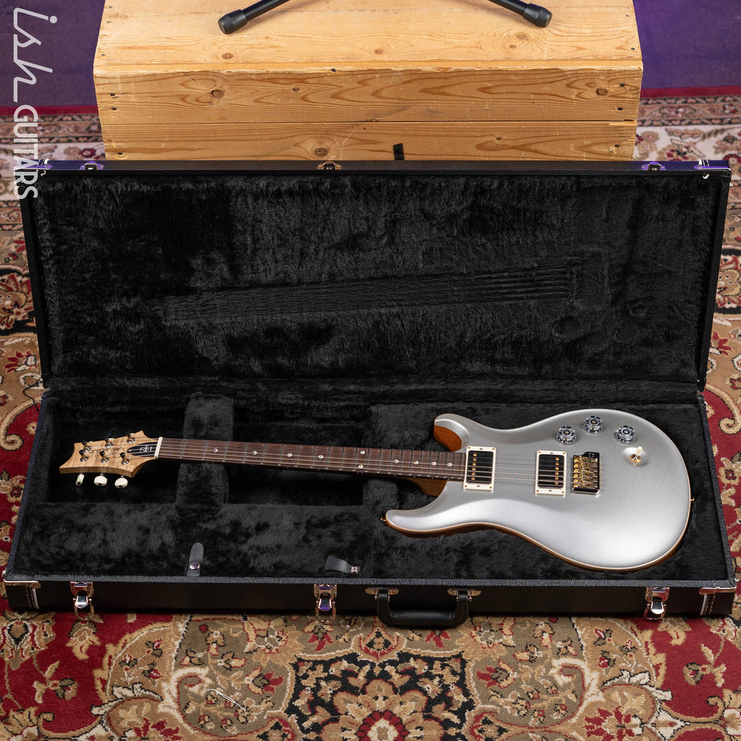 2021 PRS Wood Library DGT Figured Maple Neck Platinum Satin