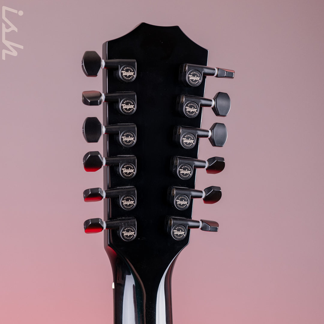 2019 Taylor Custom 250ce-BLK DLX 12-String Acoustic-Electric Guitar