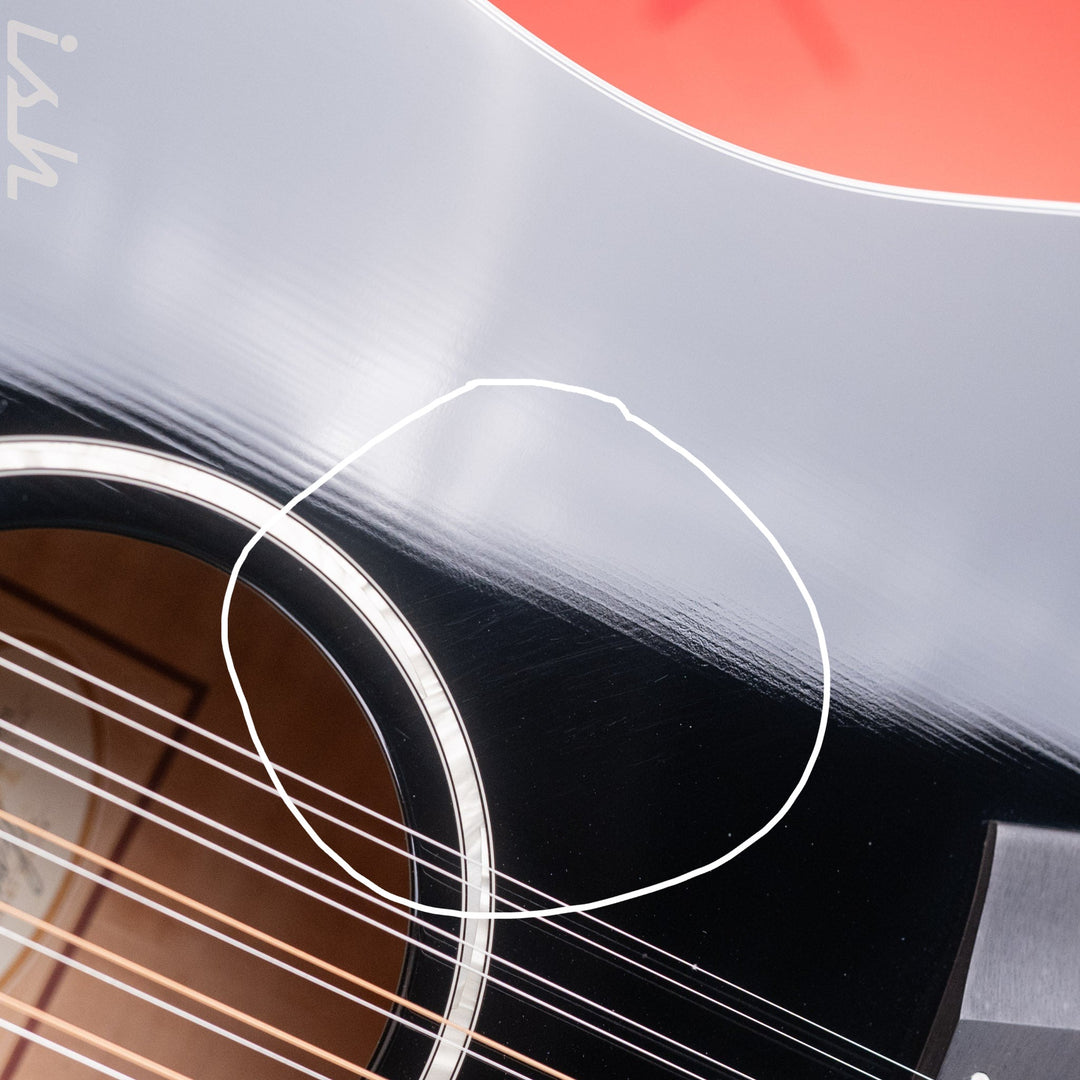 2019 Taylor Custom 250ce-BLK DLX 12-String Acoustic-Electric Guitar