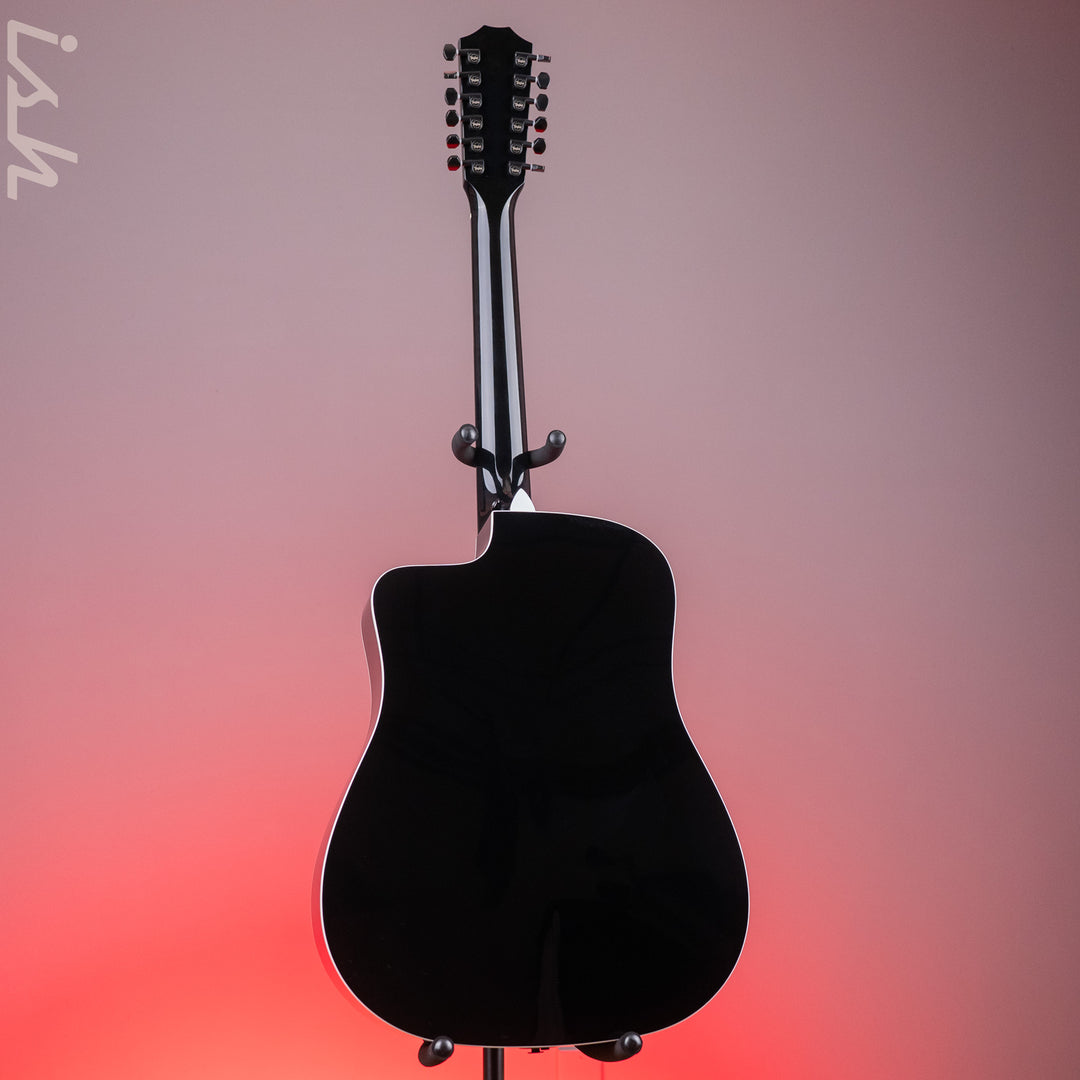 2019 Taylor Custom 250ce-BLK DLX 12-String Acoustic-Electric Guitar