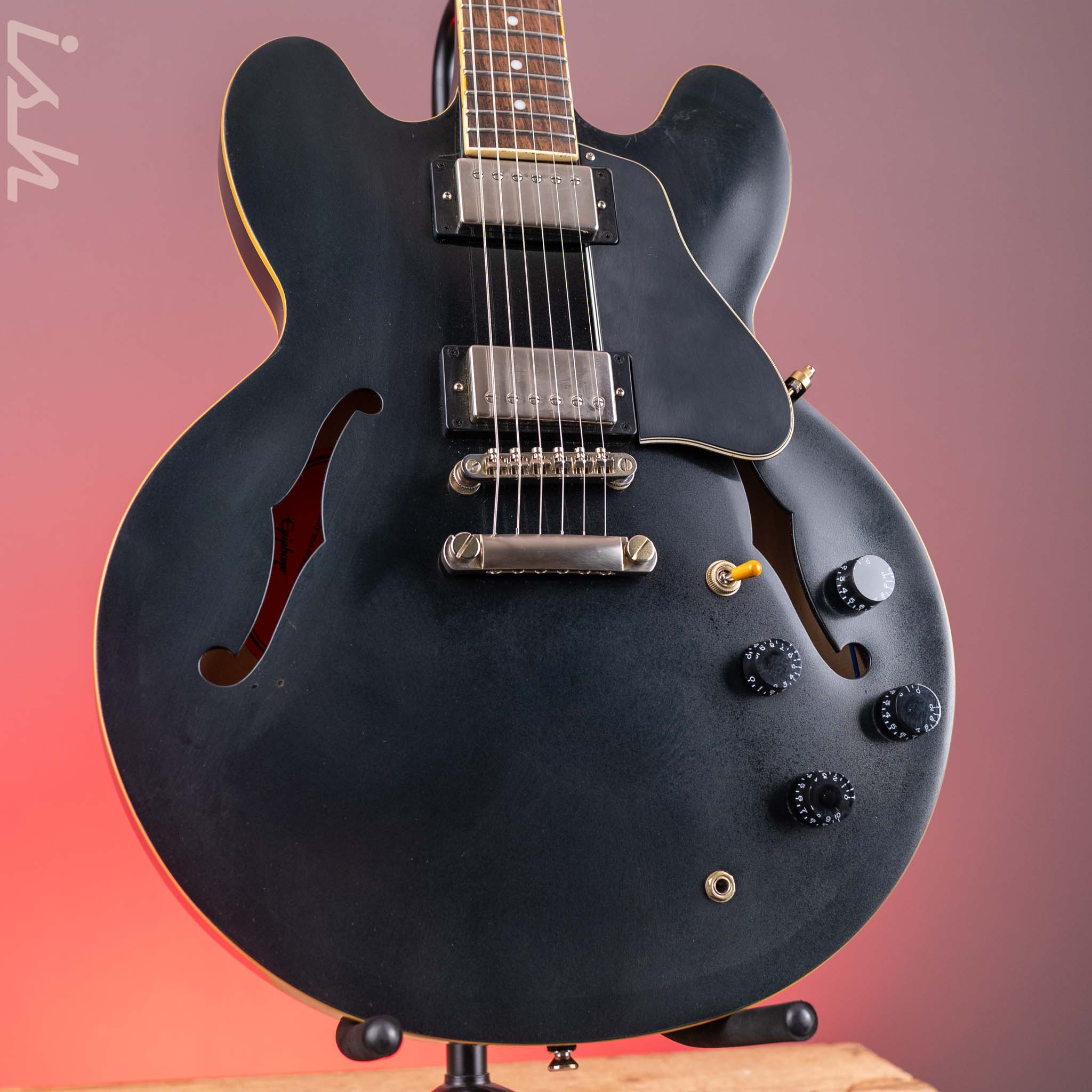 2021 Epiphone ES-335 Black – Ish Guitars