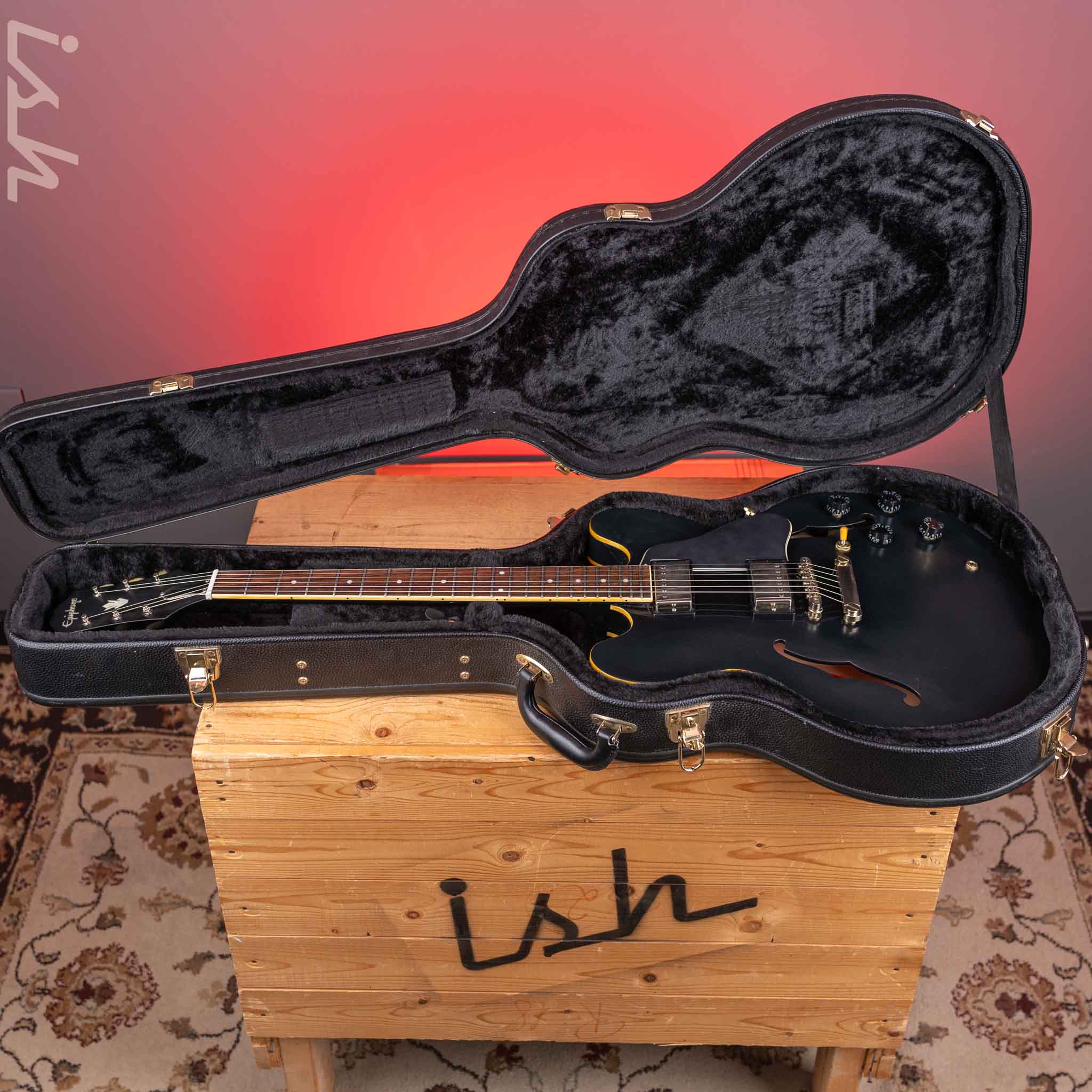 2021 Epiphone ES-335 Black – Ish Guitars