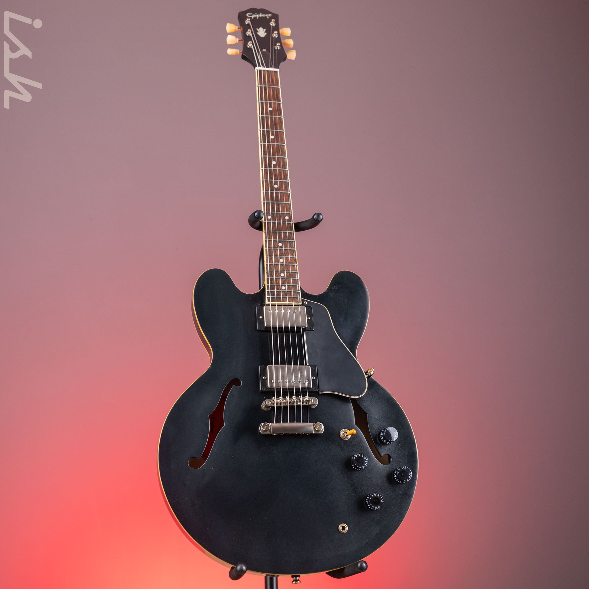 2021 Epiphone ES-335 Black – Ish Guitars
