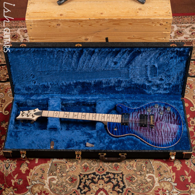 2022 PRS Tremonti Stoptail Wood Library Violet Blue Burst 10 Top Quilt